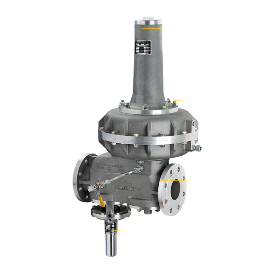 Регулятор давления газа RS251 DN80 Рвых=18-350 mbar c клапаном ПЗК