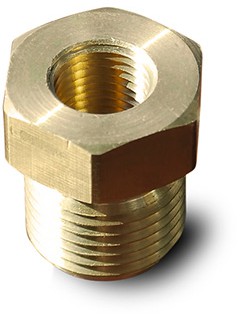 10.001.1.BRS.0 Переходник д/манометра G1/4 внутр. - G1/2 наружн. Латунь