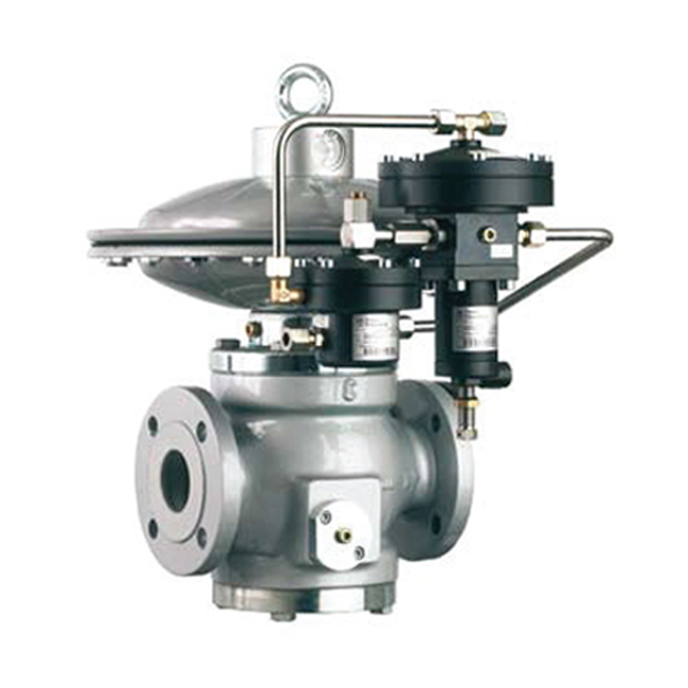 Регулятор давления газа Reval 182 с пилотом Р92(Рвых=260-1100мбар) Ду 65 с ПЗК+шумоглушитель