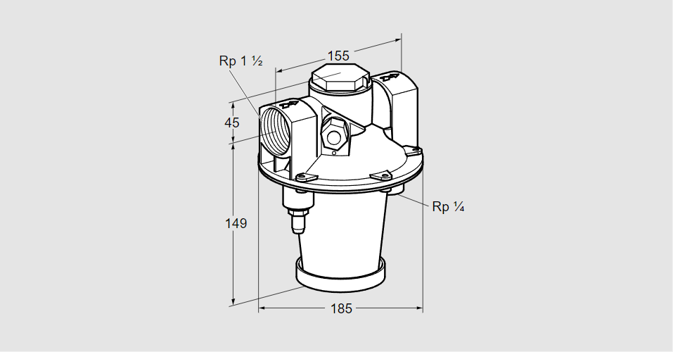 Регулятор соотношения газ/воздух GIK 40R02-5L