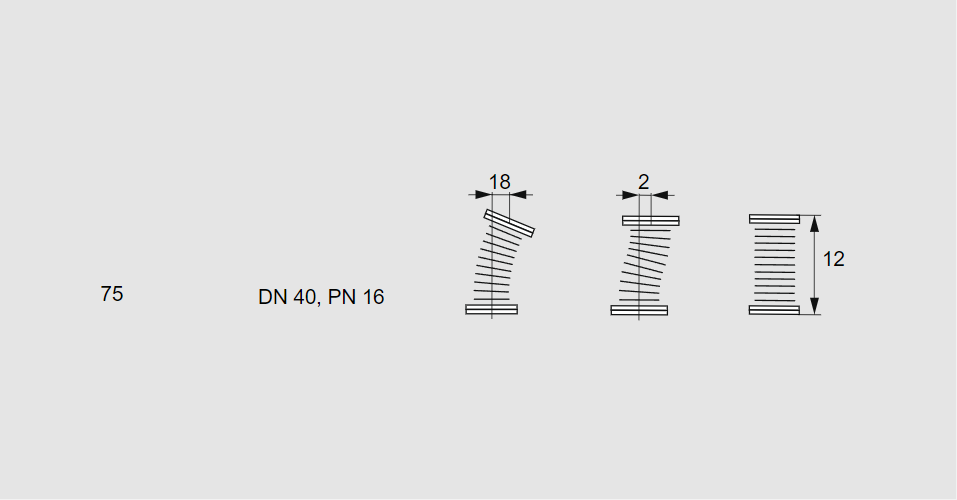 Компенсатор EKO 40F-Z DN40