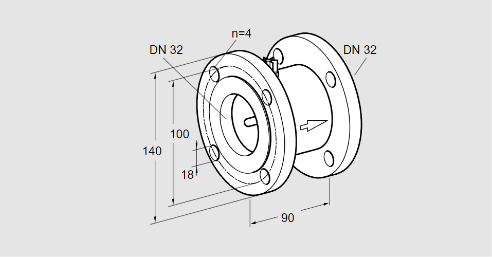 Клапан термозапорный TAS 32FF50