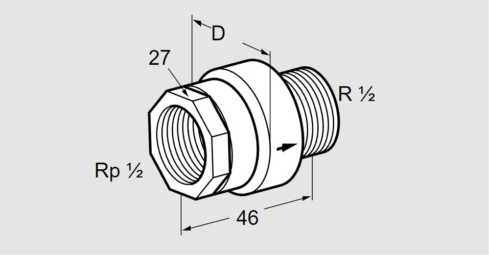 Клапан термозапорный TAS 15IA50M