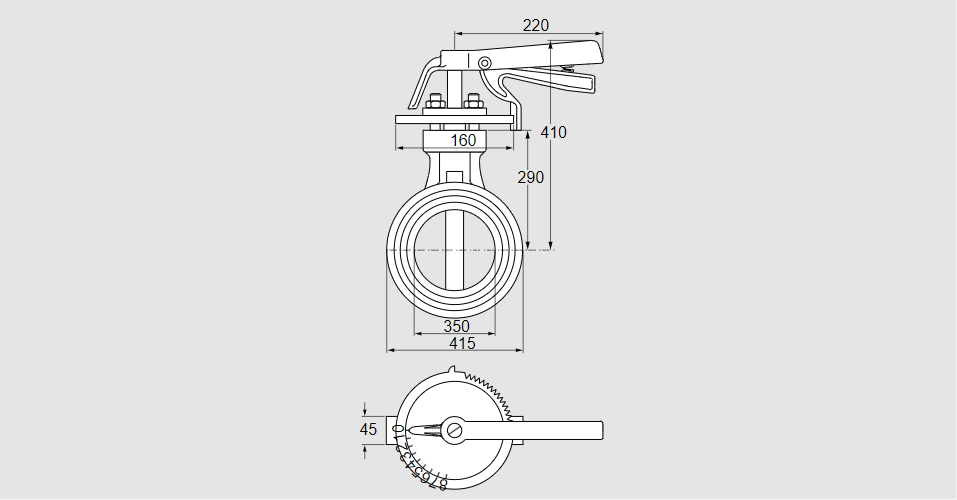 Заслонка дроссельная DKR 350Z03H100D