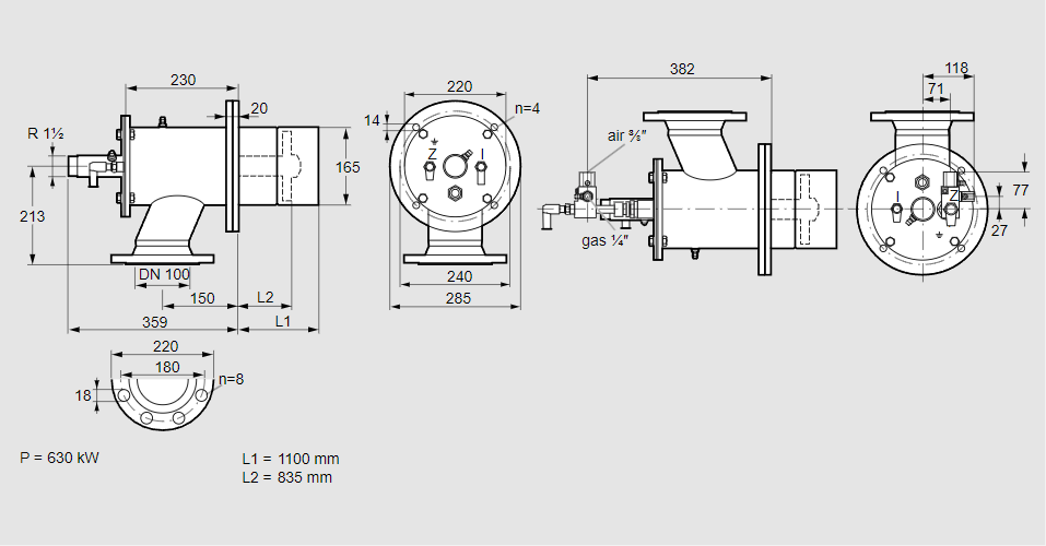 ZIO 165HBL-1100/835-(24)DB