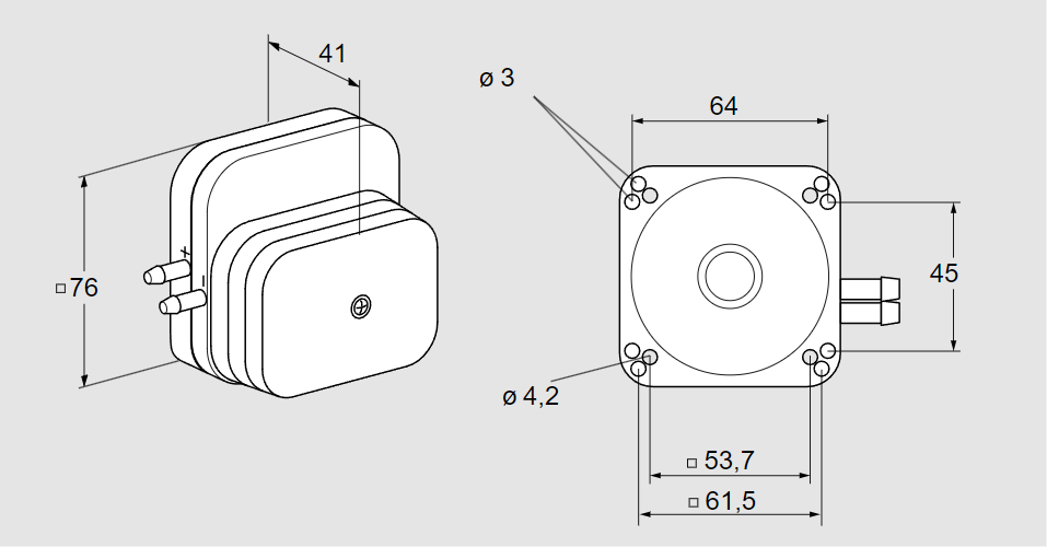 Датчик-реле давления DL 50E-1