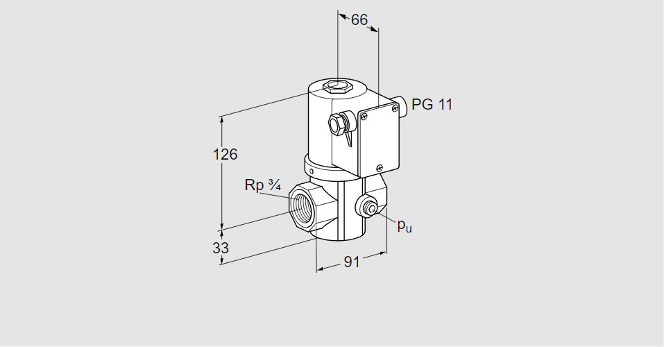 Клапан эл.магнитный газовый VG 20R02NT31D
