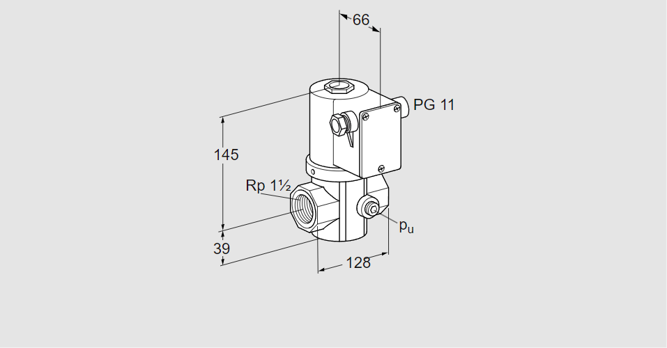 Клапан эл.магнитный газовый VG 40/32R02NK31DM