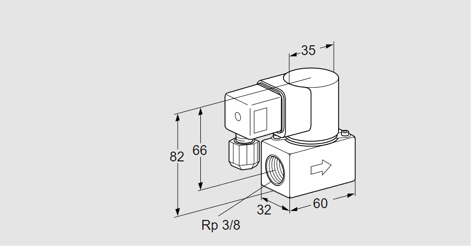 Клапан эл.магнитный газовый VG 10R01Q6L