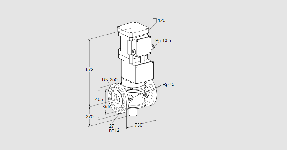Клапан моторный VK 250F05MHA93