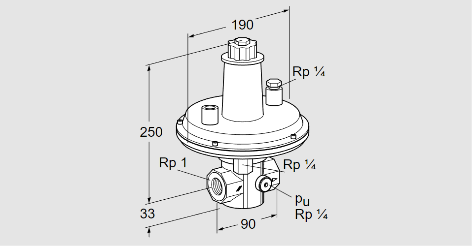Регулятор давления газа VGBF 25R40-1