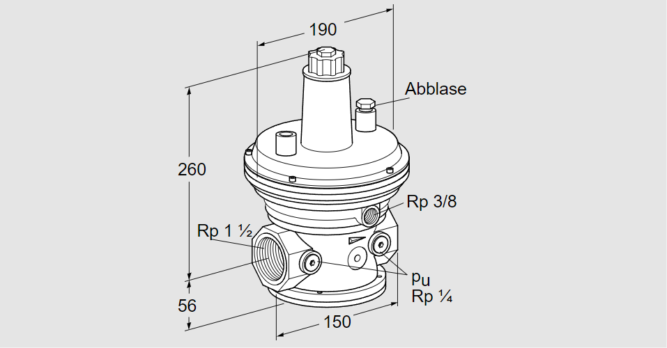 Регулятор давления газа VGBF 40R40-3