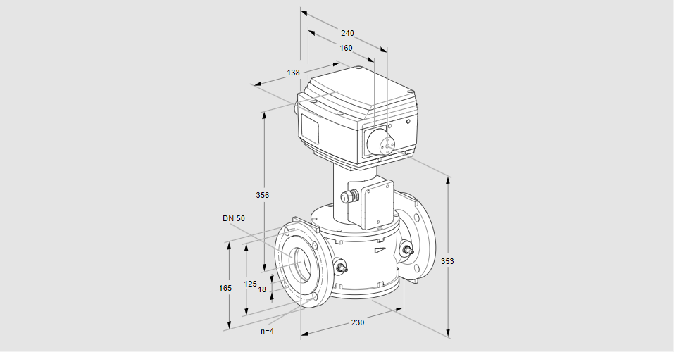 Клапан регулирующий RVS 50/KF05W60S1-3
