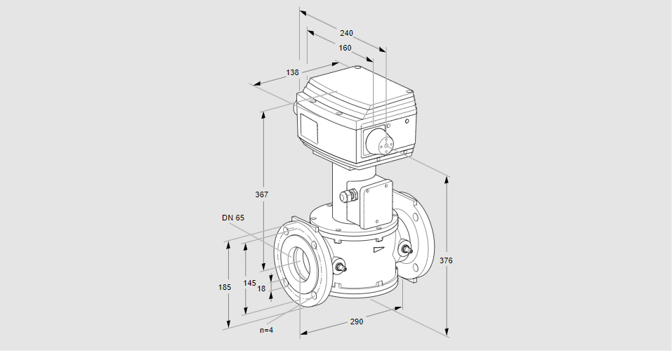 Клапан регулирующий RVS 65/LF03W60E-3
