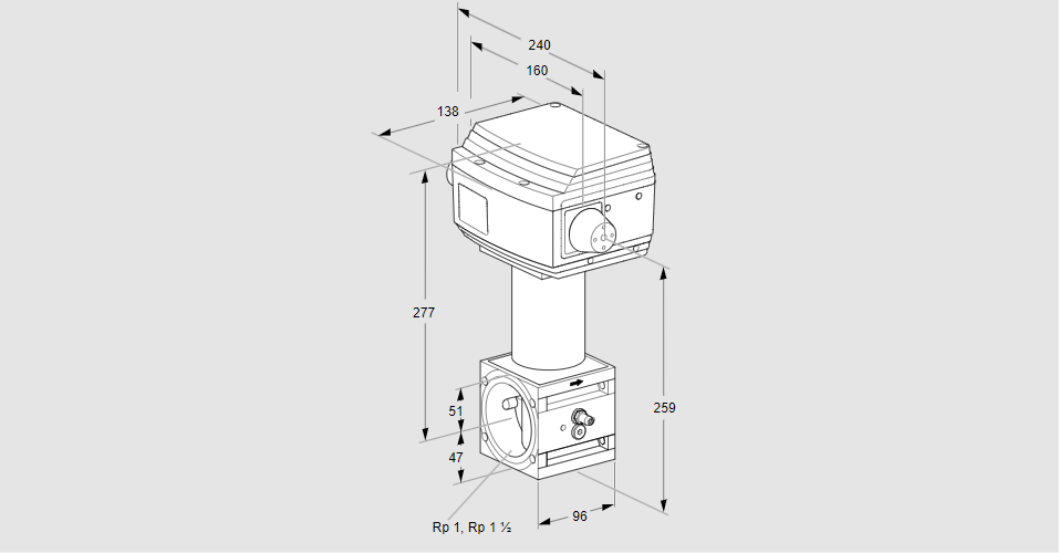 Клапан регулирующий RV 2/XML10W60S1
