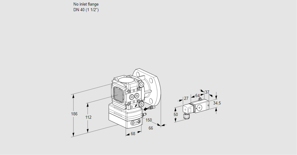 Регулятор расхода VRH 2-/40F05AE/4-/PP