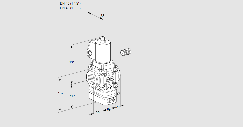 Регулятор давления с эл.магнитным клапаном VAD 240R/NPGL-50A