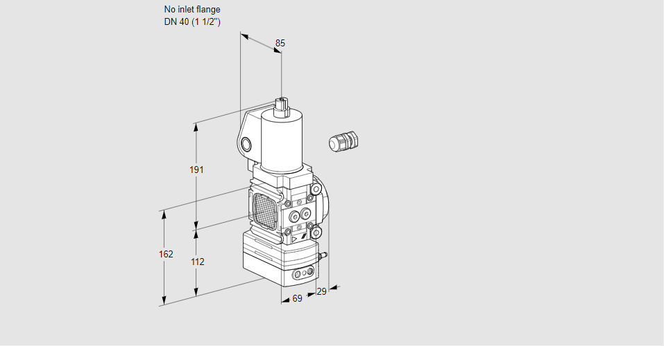 Регулятор давления с эл.магнитным клапаном VAD 2-/40R/NYGL-50A