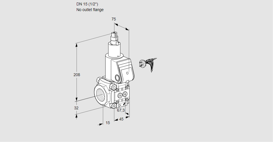 Клапан эл.магнитный газовый VAS 115/-R/LW