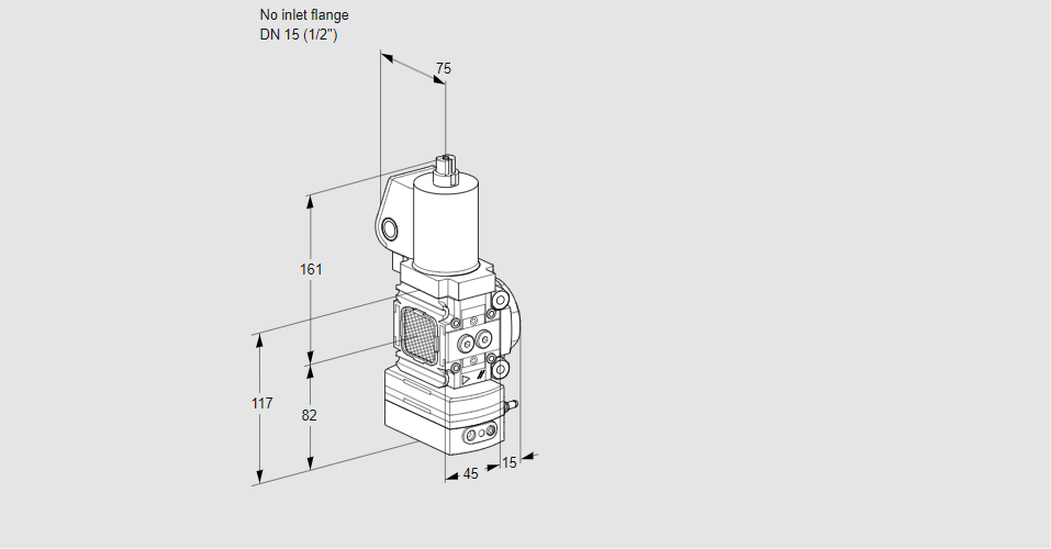 Регулятор давления с эл.магнитным клапаном VAD 1T-/15N/NKGL-50B
