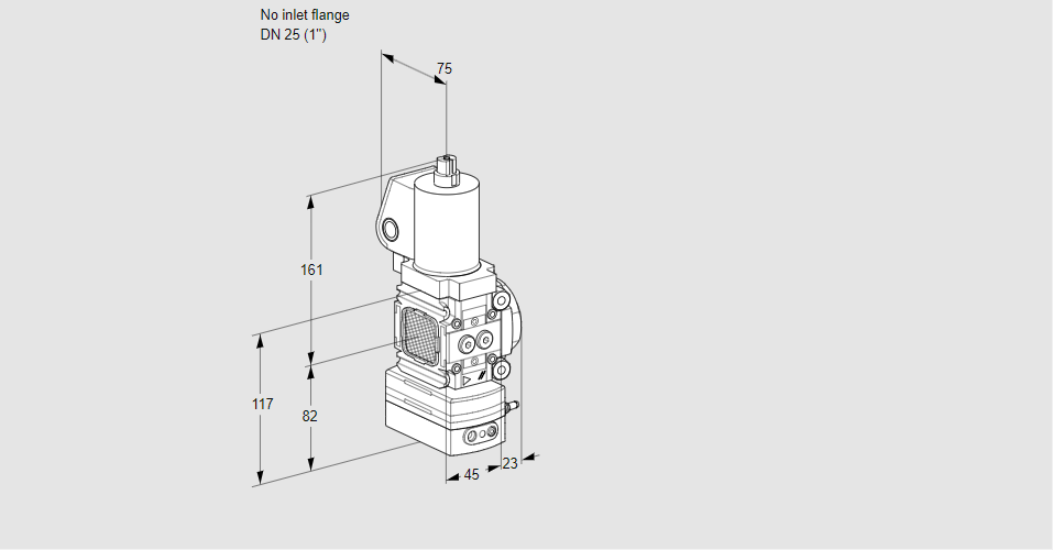 Регулятор давления с эл.магнитным клапаном VAD 1T-/25N/NKGL-25A