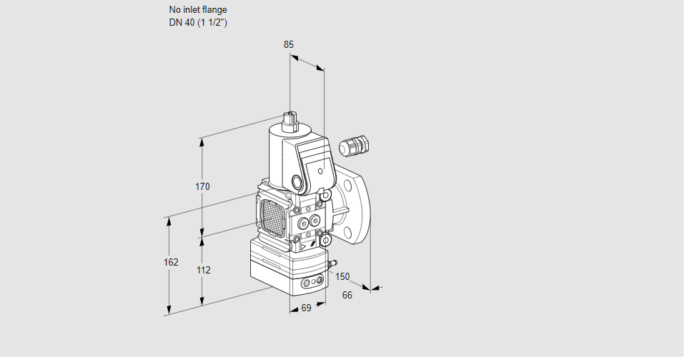 Регулятор давления с эл.магнитным клапаном VAD 2-/40F/NW-25A