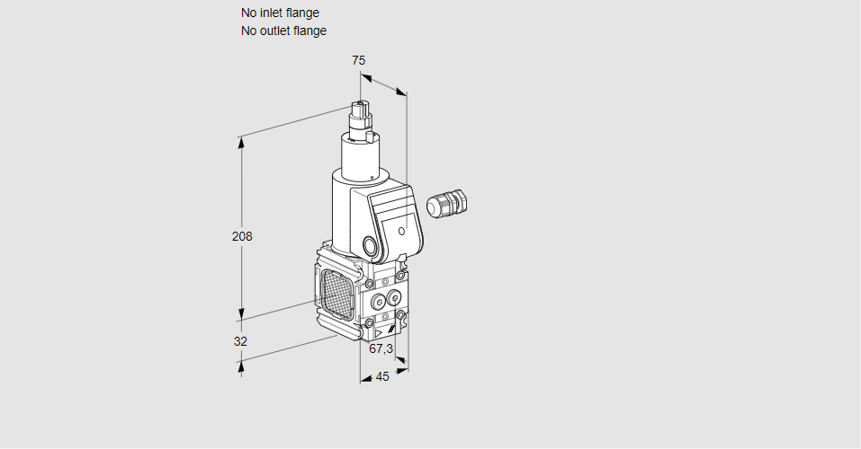 Клапан эл.магнитный газовый VAA 1-/RW