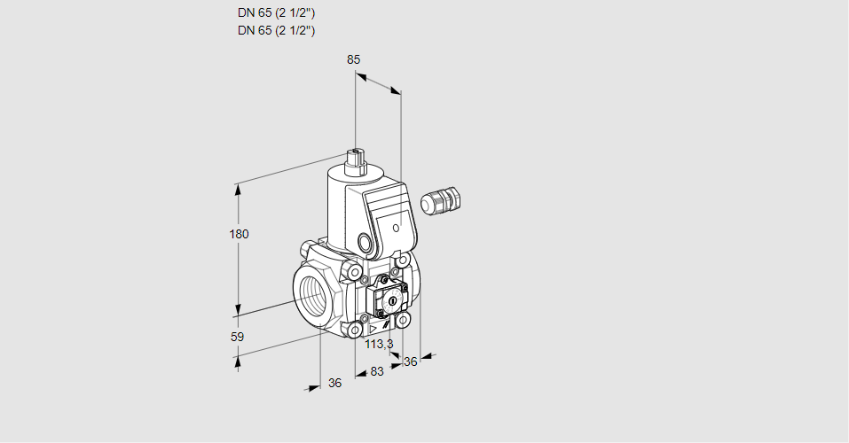 Клапан эл.магнитный газовый VAA 365R/NW