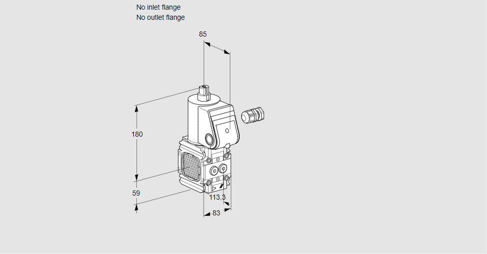 Клапан эл.магнитный газовый VAA 3-R/NW