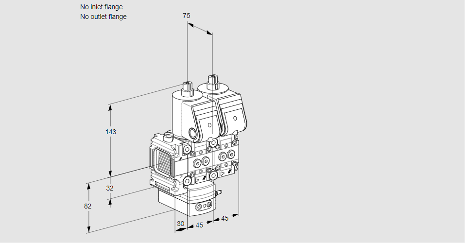 Регулятор давления с двумя эл.магнитными клапанами VCD 1T--/--05FD-50NQR/PPPP/PPPP