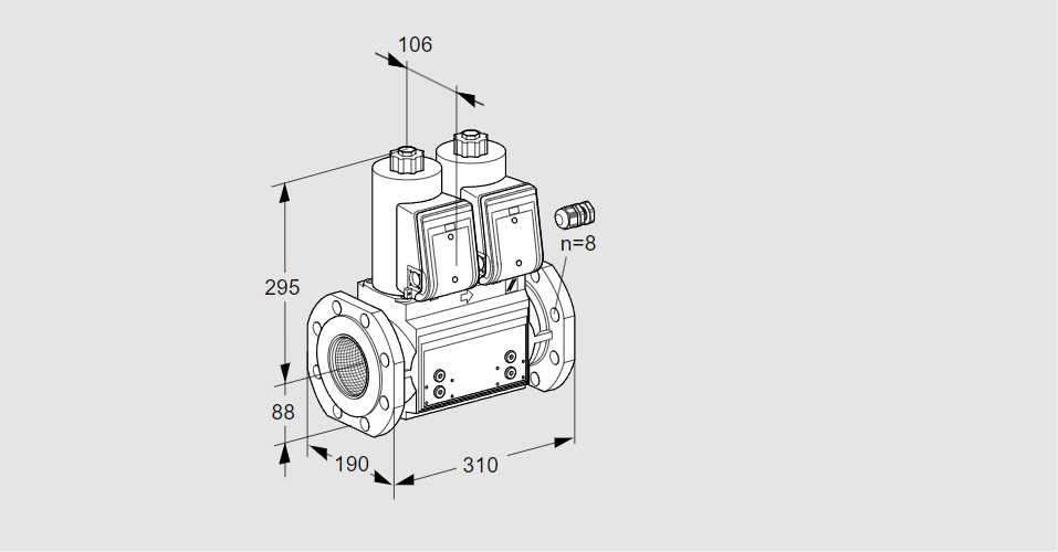 Клапан эл.магнитный сдвоенный VCS 780F05NNWR3B/PPPP/PPPP
