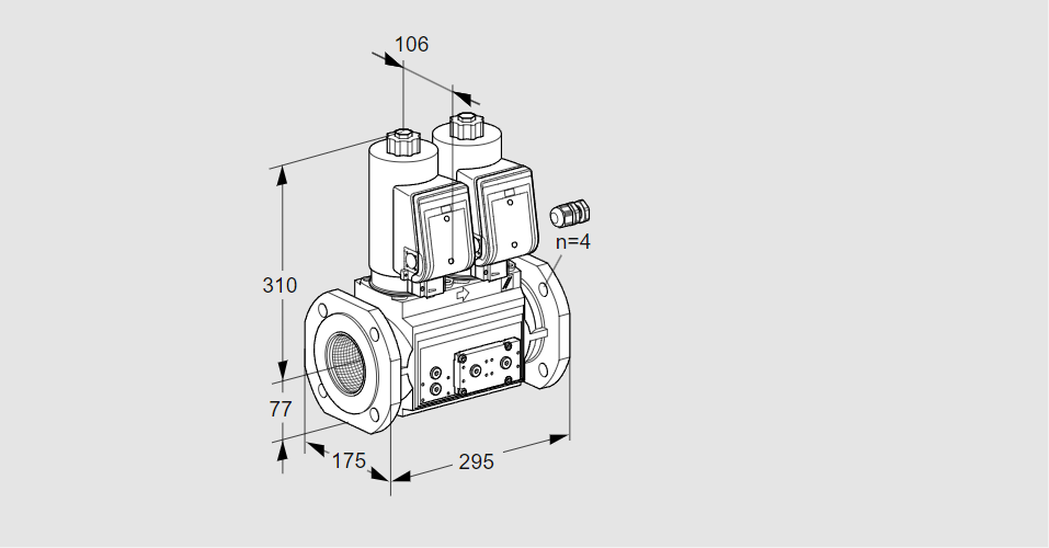 Клапан эл.магнитный сдвоенный VCS 665F05NNKGR3E/PPPP/PPPP