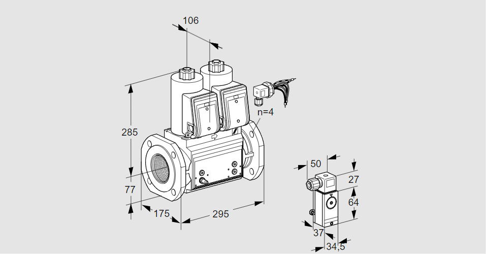 Клапан эл.магнитный сдвоенный VCS 665F05NNWRB/PMPP/2-P3