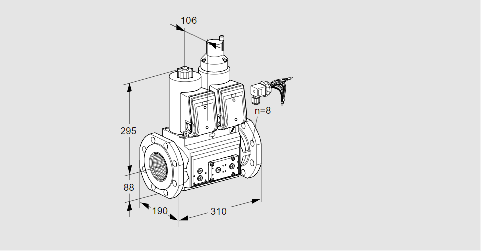 Клапан эл.магнитный сдвоенный VCS 780F05NLWRE/PPPP/PPPP