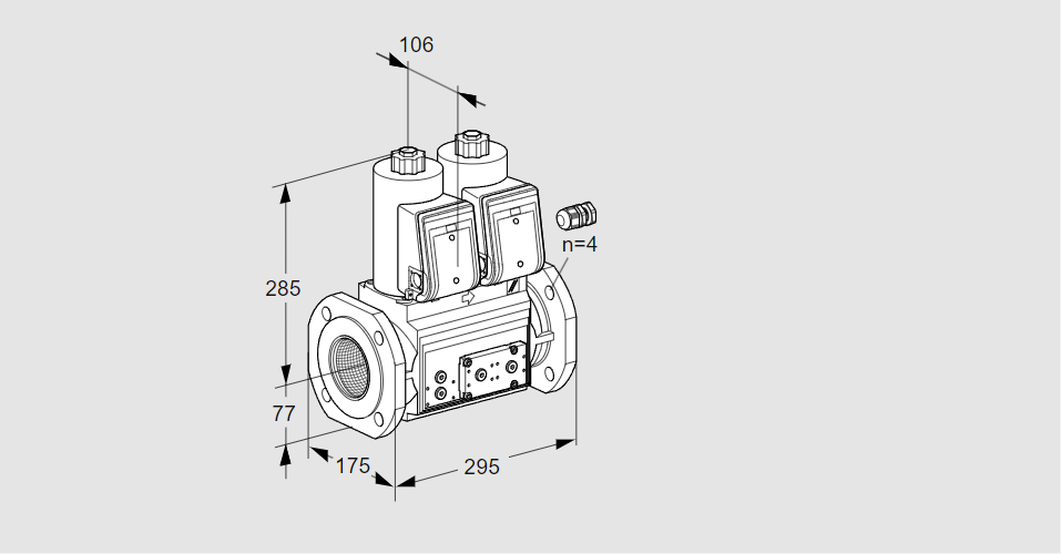 Клапан эл.магнитный сдвоенный VCS 665F05NNWR3E/PPPP/PPEP