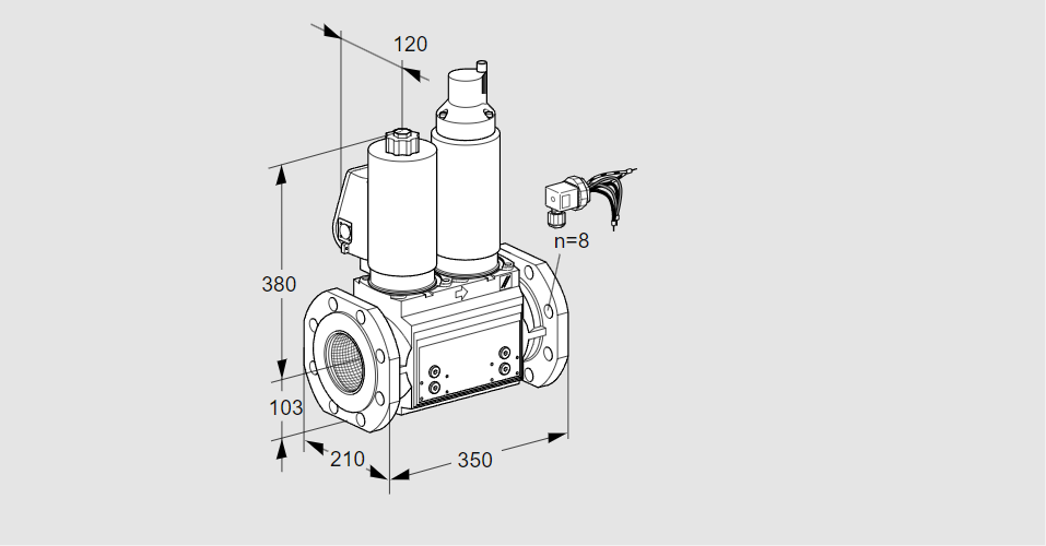 Клапан эл.магнитный сдвоенный VCS 8100F05NLWSLB/PPPP/PPPP