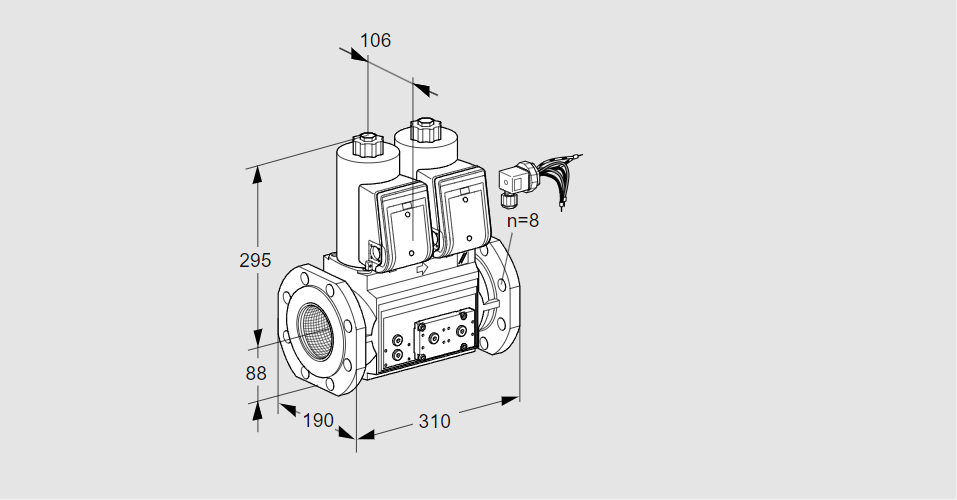 Клапан эл.магнитный сдвоенный VCS 780F05NNWRE/PPPP/MMMM