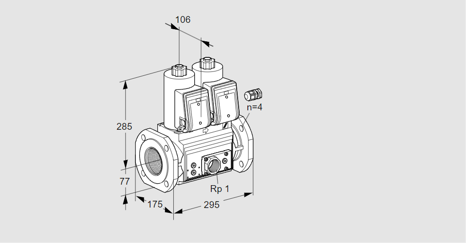 Клапан эл.магнитный сдвоенный VCS 665F05NNKR3E/PPEP/PPPP