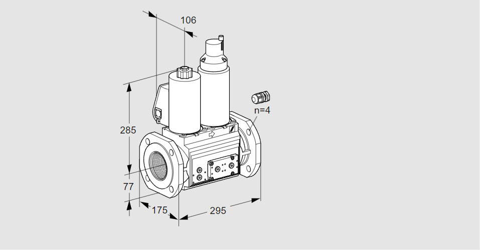 Клапан эл.магнитный сдвоенный VCS 665F05NLWL3E/PPPP/PPPP