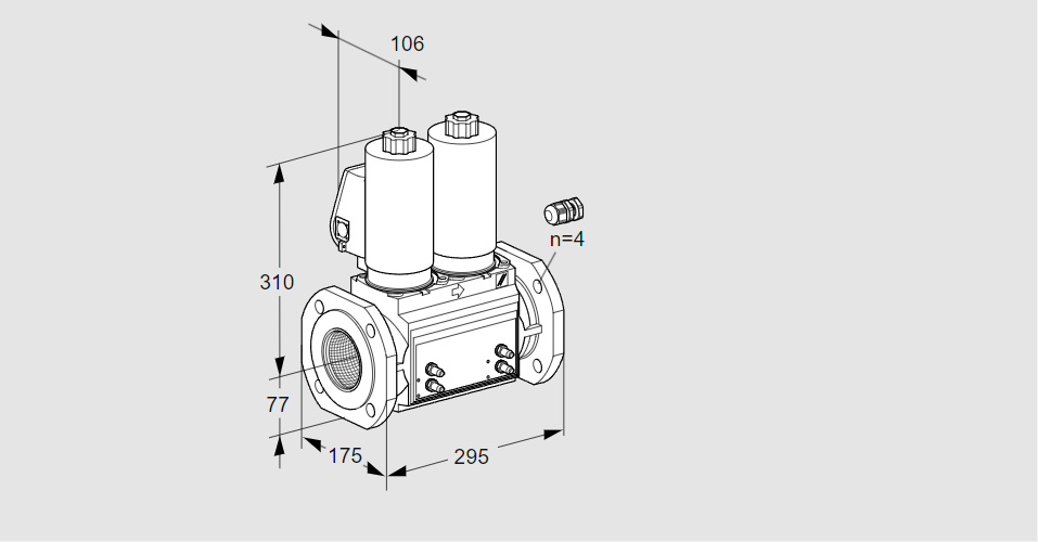 Клапан эл.магнитный сдвоенный VCS 665F05NNWGL3B/MMMM/PPPP
