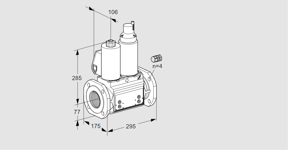 Клапан эл.магнитный сдвоенный VCS 665F05NLWL3B/PPPP/PPPP