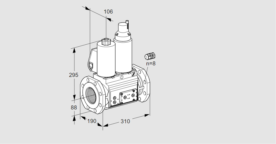 Клапан эл.магнитный сдвоенный VCS 780F05NLWL3E/PPPP/PPPP
