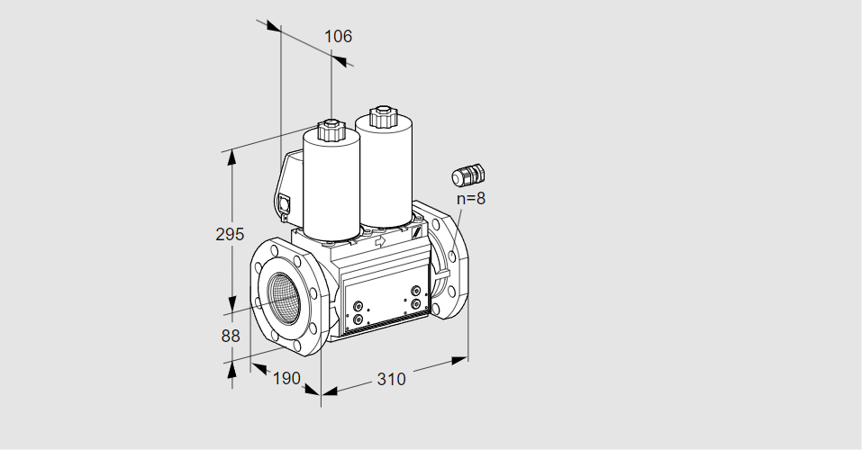Клапан эл.магнитный сдвоенный VCS 780F05NNKL3B/PPPP/PPPP