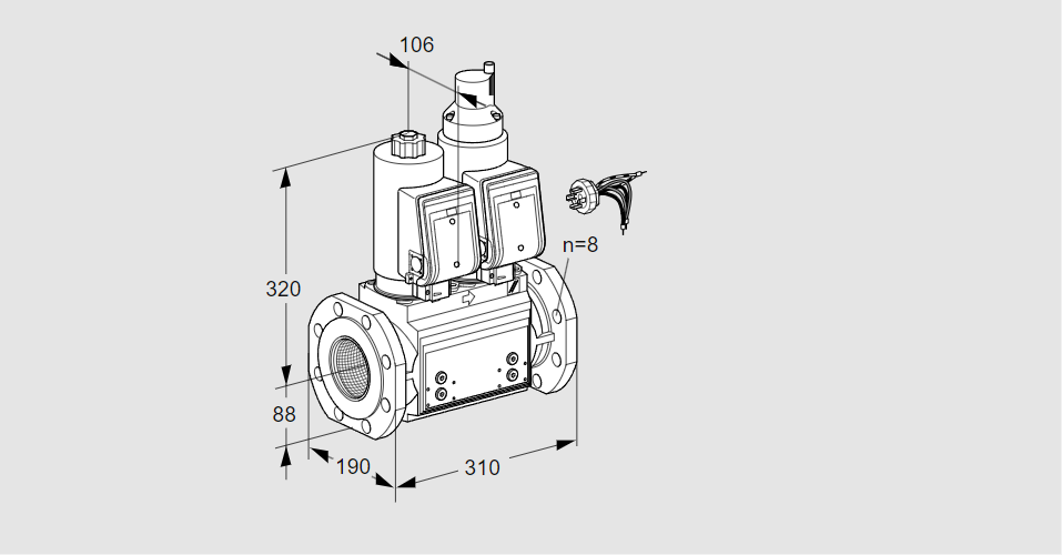 Клапан эл.магнитный сдвоенный VCS 780F05NLKGRB/PPPP/PPPP
