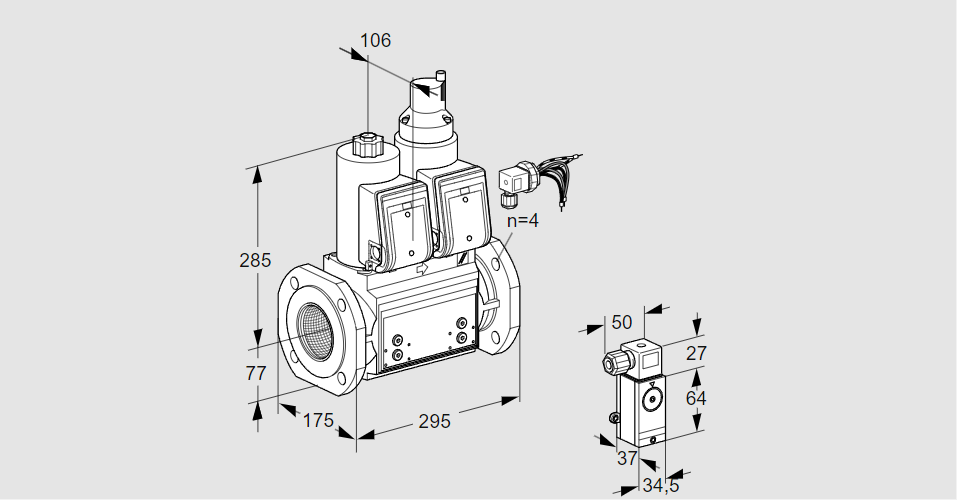 Клапан эл.магнитный сдвоенный VCS 665F05NLWRB/PP2-/PPPP