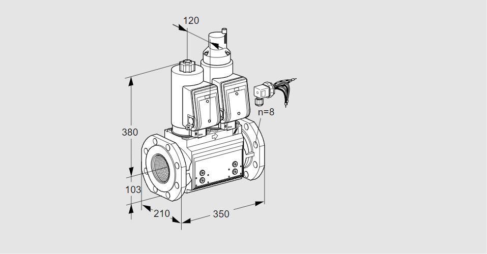 Клапан эл.магнитный сдвоенный VCS 8100F05NLKGRB/PPPP/PPPP