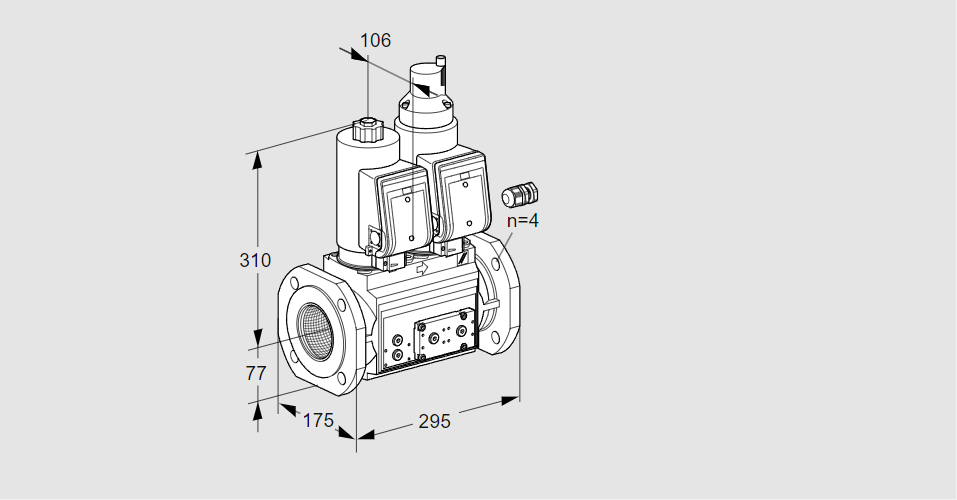 Клапан эл.магнитный сдвоенный VCS 665F05NLWGR3E/PPPP/PPPP