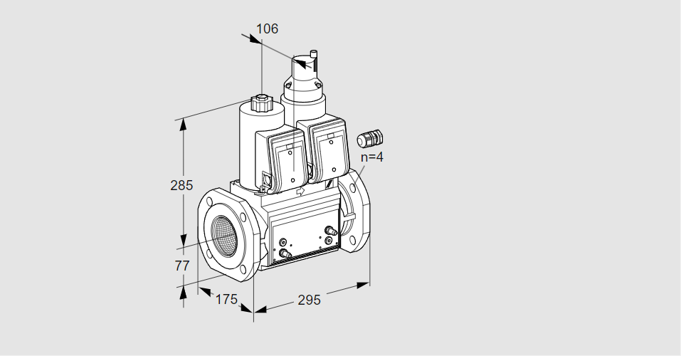 Клапан эл.магнитный сдвоенный VCS 665F05NLWR3B/PMMP/MPPM