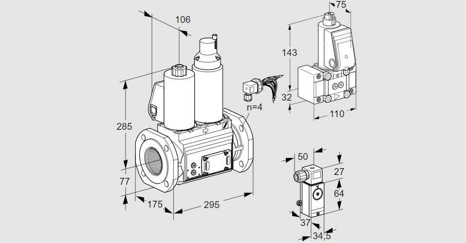 Клапан эл.магнитный сдвоенный VCS 665F05NLWLE/PPB-/3-PP