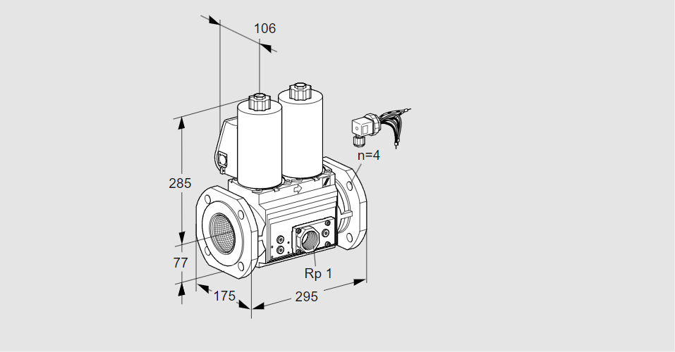 Клапан эл.магнитный сдвоенный VCS 665F05NNWLE/PPEP/PPPP